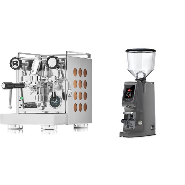 Rocket Espresso Appartamento, copper + Eureka Atom W 65, grey