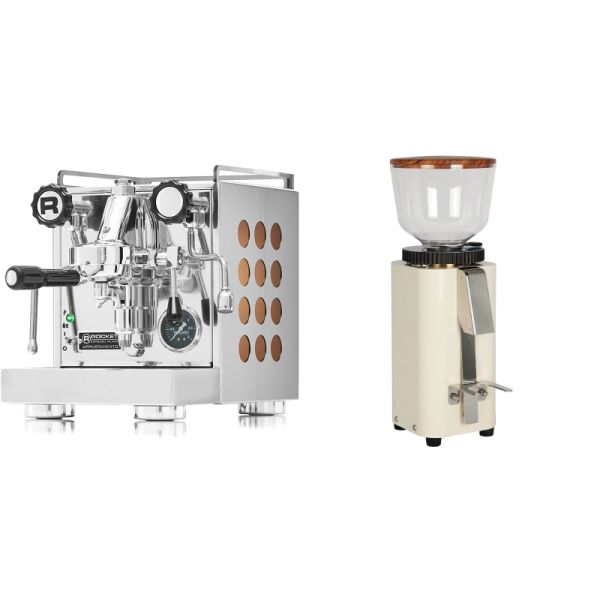 Rocket Espresso Appartamento, copper + ECM C-Manuale 54, cream, olive