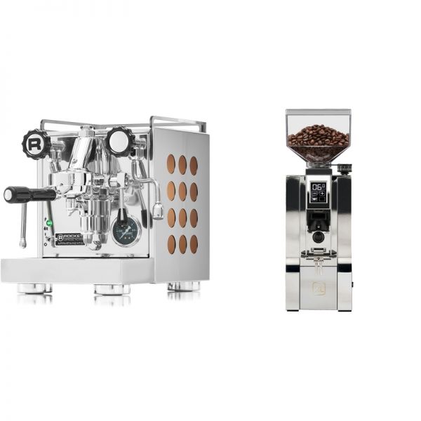 Rocket Espresso Appartamento, copper + Eureka Mignon XL, CR chrome
