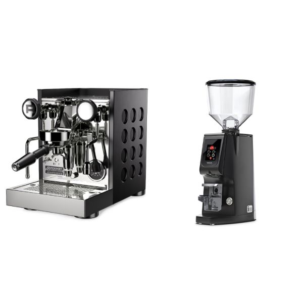 Rocket Espresso Appartamento TCA, black/black + Eureka Atom W 65, black