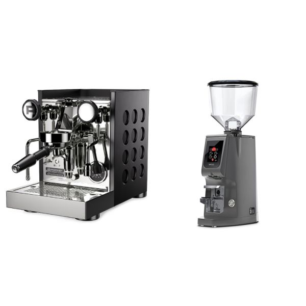 Rocket Espresso Appartamento TCA, black/black + Eureka Atom W 65, grey