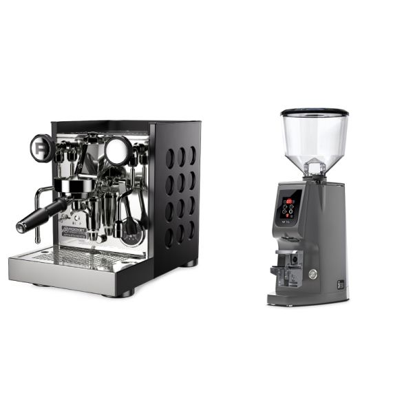 Rocket Espresso Appartamento TCA, black/black + Eureka Atom W 75, grey