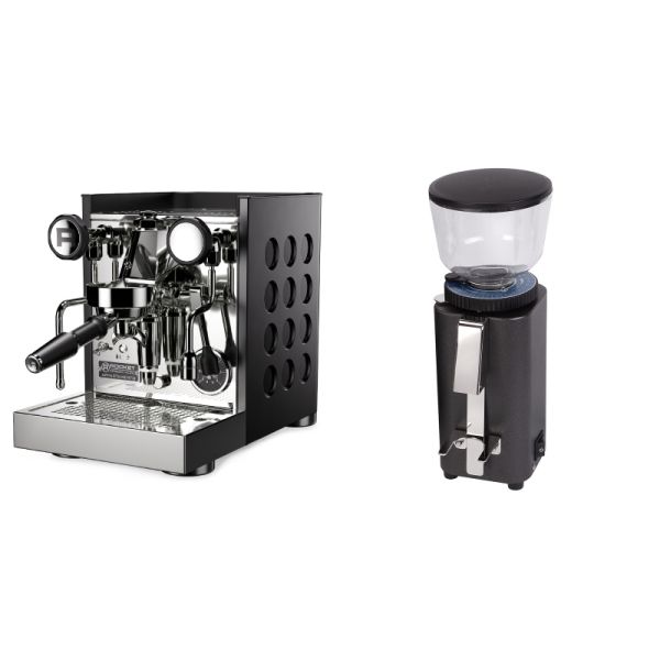 Rocket Espresso Appartamento TCA, black/black + ECM C-Manuale 54, anthracite