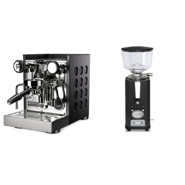 Rocket Espresso Appartamento TCA, black/black + ECM S-Automatik 64, anthracite