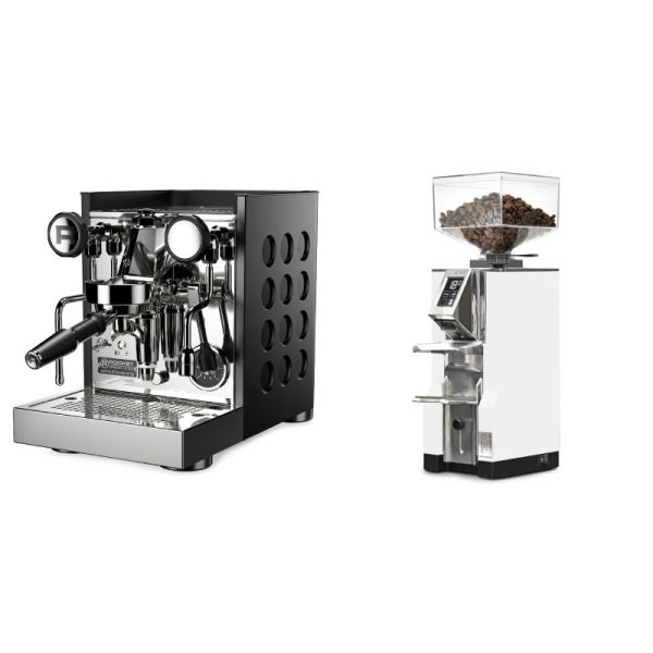 Rocket Espresso Appartamento TCA, black/black + Eureka Mignon Libra, CR white