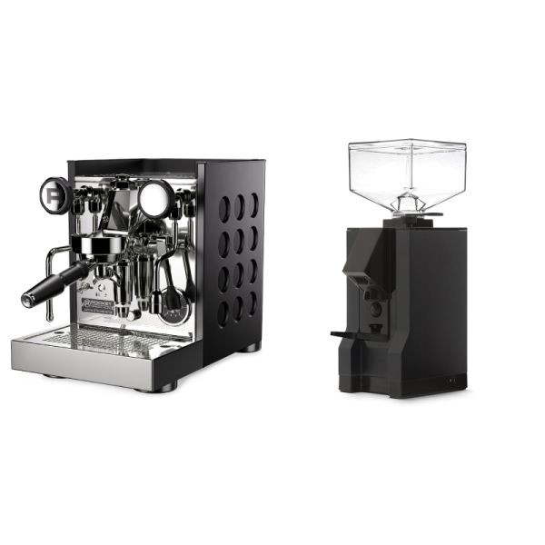 Rocket Espresso Appartamento TCA, black/black + Eureka Mignon Manuale, BL black