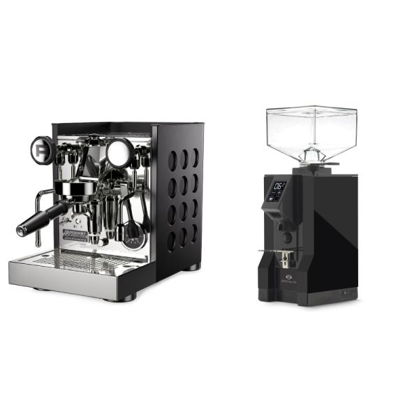 Rocket Espresso Appartamento TCA, black/black + Eureka Mignon Specialita, BL black