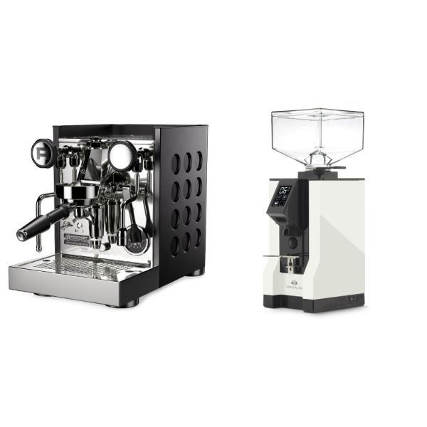 Rocket Espresso Appartamento TCA, black/black + Eureka Mignon Specialita, BL white