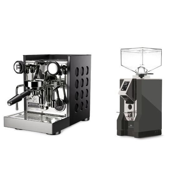 Rocket Espresso Appartamento TCA, black/black + Eureka Mignon Specialita, CR anthracite