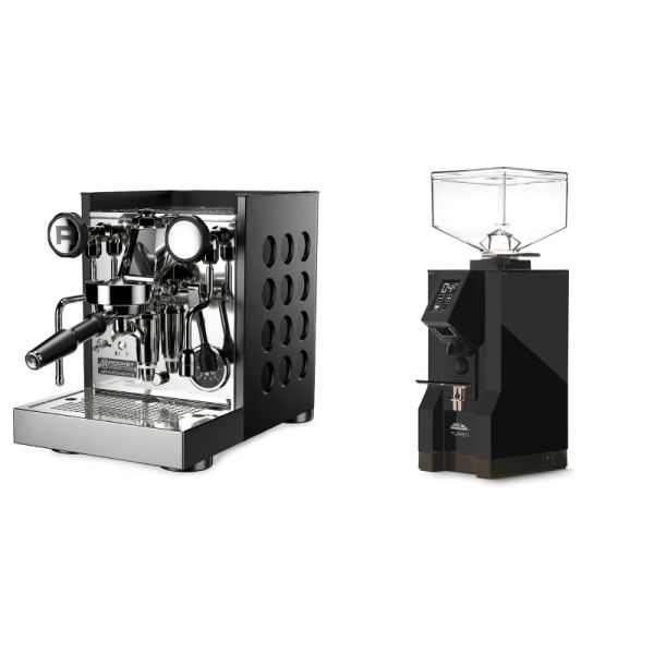 Rocket Espresso Appartamento TCA, black/black + Eureka Mignon Turbo, BL black