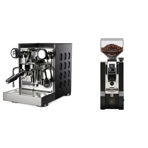 Rocket Espresso Appartamento TCA, black/black + Eureka Mignon XL, CR black