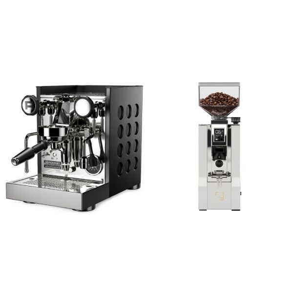 Rocket Espresso Appartamento TCA, black/black + Eureka Mignon XL, CR white