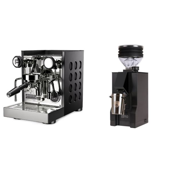 Rocket Espresso Appartamento TCA, black/black + Eureka Mignon Zero, BL black