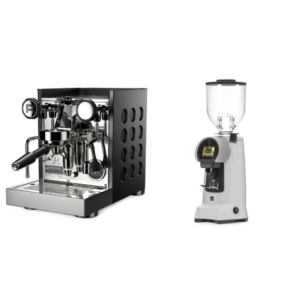 Rocket Espresso Appartamento TCA, black/black + Eureka Helios 75, grey