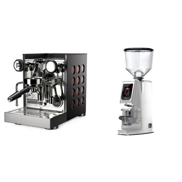 Rocket Espresso Appartamento TCA, black/copper + Eureka Atom W 65, chrome