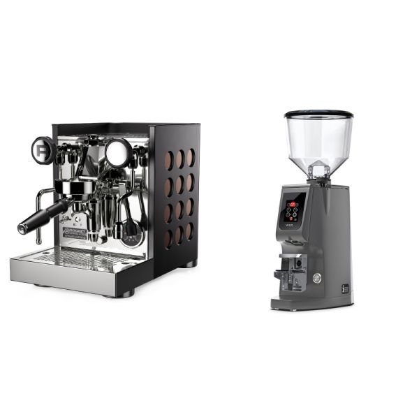 Rocket Espresso Appartamento TCA, black/copper + Eureka Atom W 65, grey