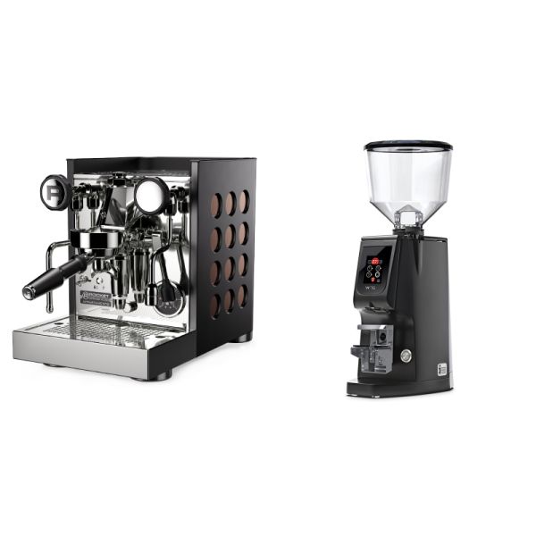 Rocket Espresso Appartamento TCA, black/copper + Eureka Atom W 75, black