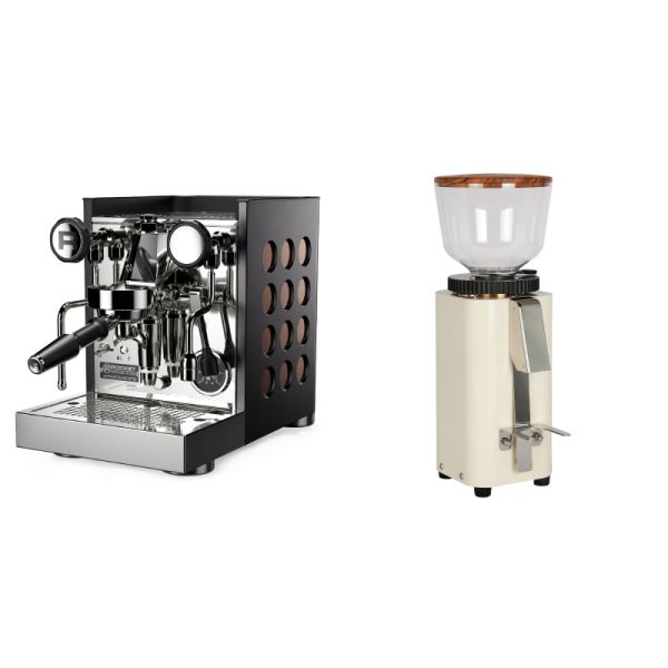 Rocket Espresso Appartamento TCA, black/copper + ECM C-Manuale 54, cream, olive