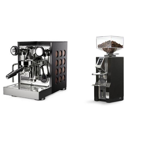Rocket Espresso Appartamento TCA, black/copper + Eureka Mignon Libra, CR black