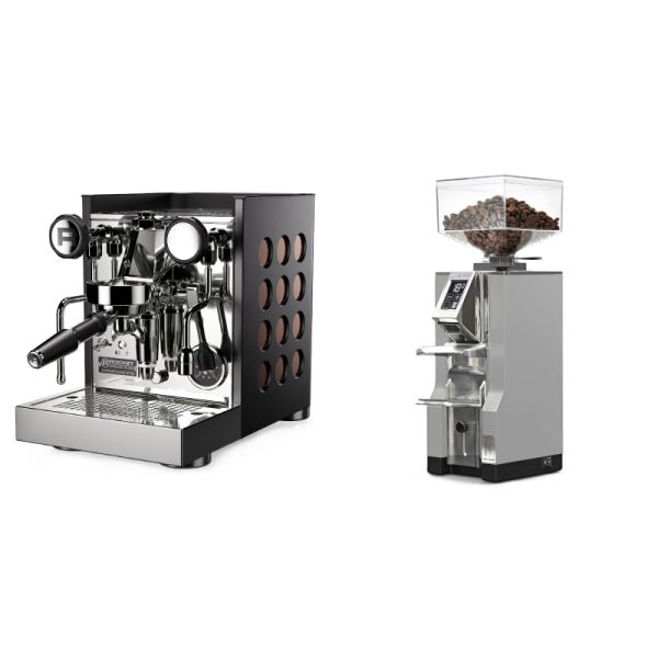 Rocket Espresso Appartamento TCA, black/copper + Eureka Mignon Libra, CR grey