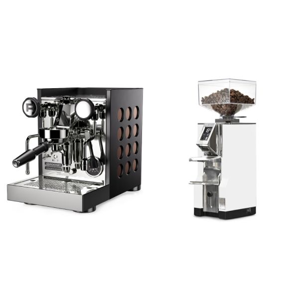 Rocket Espresso Appartamento TCA, black/copper + Eureka Mignon Libra, CR white