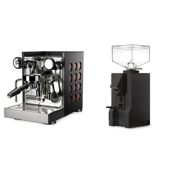 Rocket Espresso Appartamento TCA, black/copper + Eureka Mignon Manuale, BL black