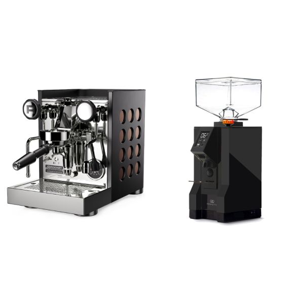 Rocket Espresso Appartamento TCA, black/copper + Eureka Mignon Perfetto, BL black