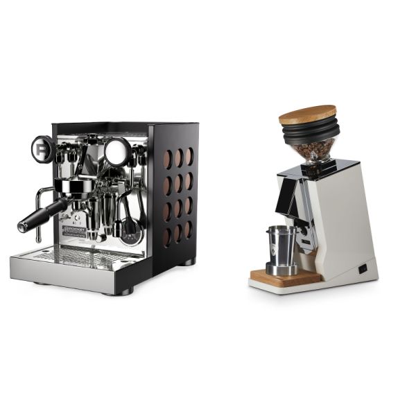 Rocket Espresso Appartamento TCA, black/copper + Eureka Mignon Single Dose, White & Oak
