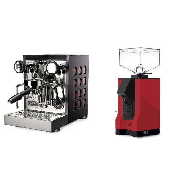 Rocket Espresso Appartamento TCA, black/copper + Eureka Mignon Silenzio, BL ferrari red