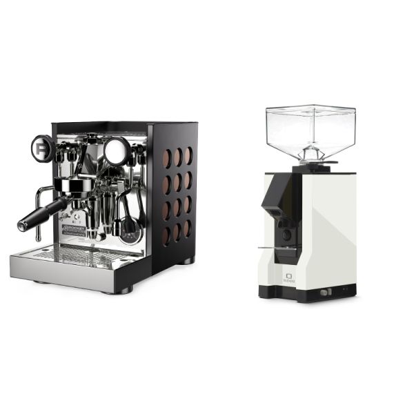 Rocket Espresso Appartamento TCA, black/copper + Eureka Mignon Silenzio, BL white