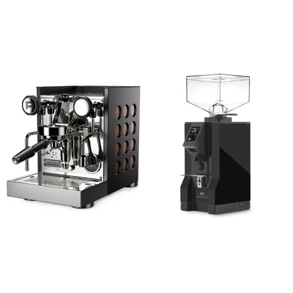 Rocket Espresso Appartamento TCA, black/copper + Eureka Mignon Specialita, BL black