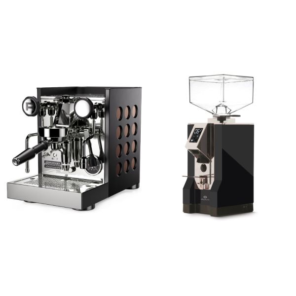 Rocket Espresso Appartamento TCA, black/copper + Eureka Mignon Specialita, CR black