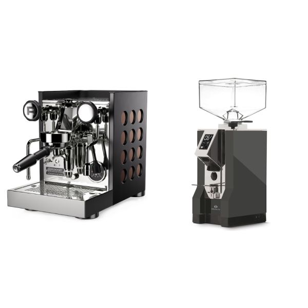 Rocket Espresso Appartamento TCA, black/copper + Eureka Mignon Specialita, CR anthracite