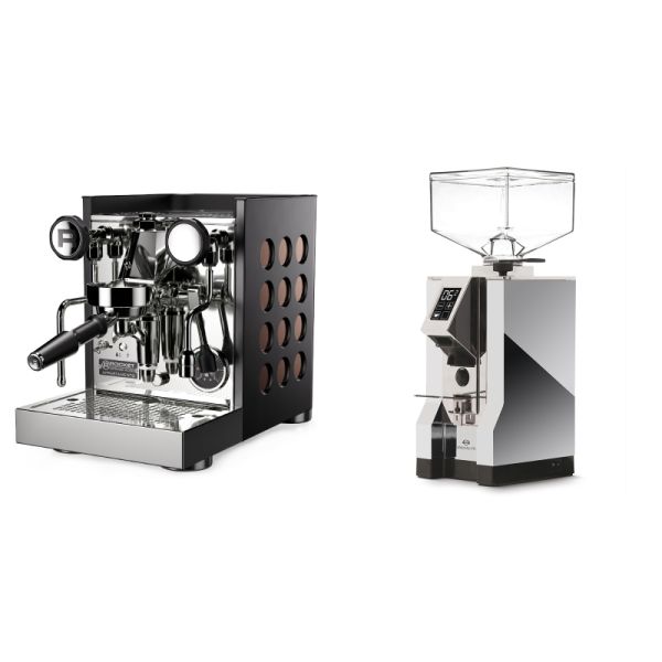 Rocket Espresso Appartamento TCA, black/copper + Eureka Mignon Specialita, CR chrome