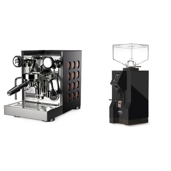Rocket Espresso Appartamento TCA, black/copper + Eureka Mignon Turbo, BL black
