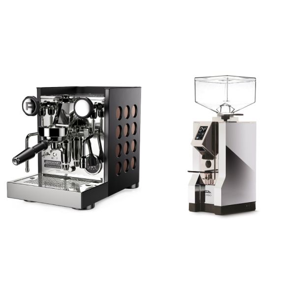 Rocket Espresso Appartamento TCA, black/copper + Eureka Mignon Turbo, CR chrome