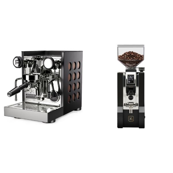 Rocket Espresso Appartamento TCA, black/copper + Eureka Mignon XL, CR black