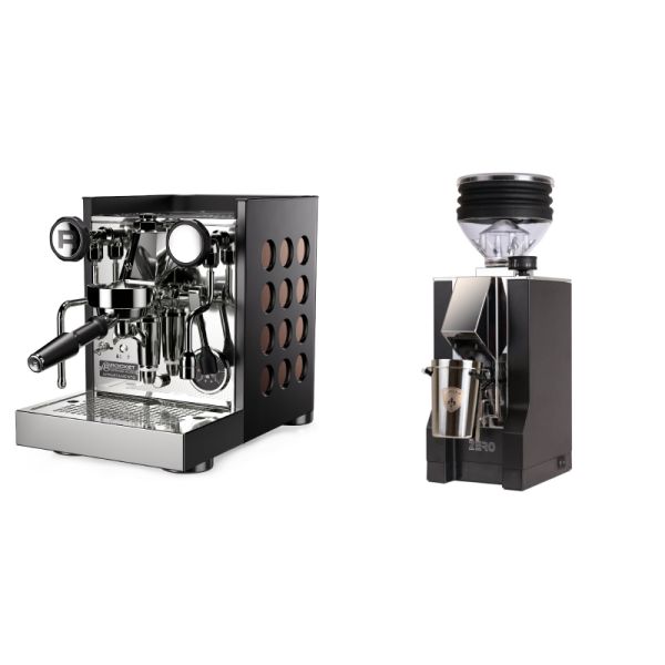 Rocket Espresso Appartamento TCA, black/copper + Eureka Mignon Zero, CR black