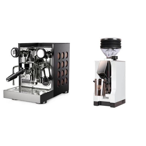 Rocket Espresso Appartamento TCA, black/copper + Eureka Mignon Zero, CR white