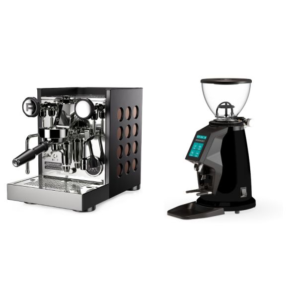 Rocket Espresso Appartamento TCA, black/copper + Rocket Espresso SPLUGA, black