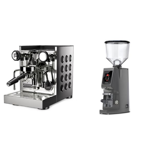 Rocket Espresso Appartamento TCA, black + Eureka Atom W 65, grey