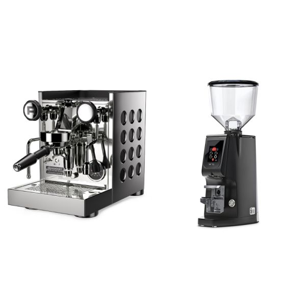 Rocket Espresso Appartamento TCA, black + Eureka Atom W 75, black