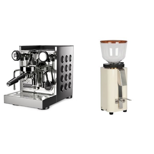 Rocket Espresso Appartamento TCA, black + ECM C-Manuale 54, cream, olive