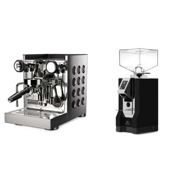 Rocket Espresso Appartamento TCA, black + Eureka Mignon Bravo, CR black