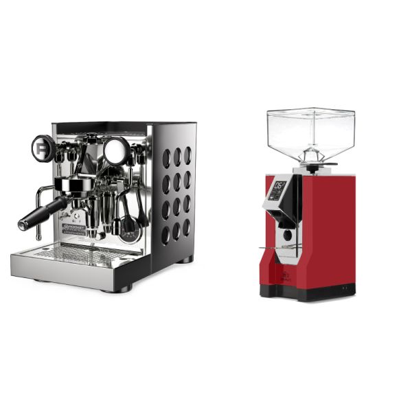 Rocket Espresso Appartamento TCA, black + Eureka Mignon Bravo, CR ferrari red