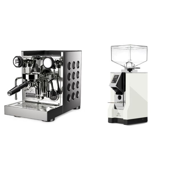 Rocket Espresso Appartamento TCA, black + Eureka Mignon Bravo, CR white