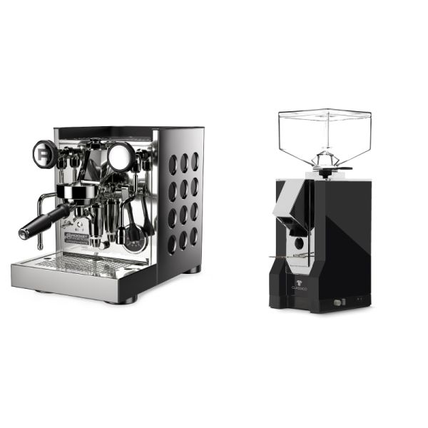 Rocket Espresso Appartamento TCA, black + Eureka Mignon Classico, CR black