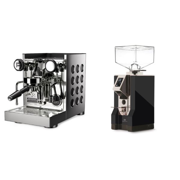 Rocket Espresso Appartamento TCA, black + Eureka Mignon Specialita, CR black