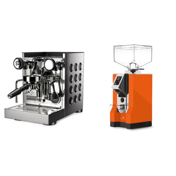Rocket Espresso Appartamento TCA, black + Eureka Mignon Specialita, CR orange