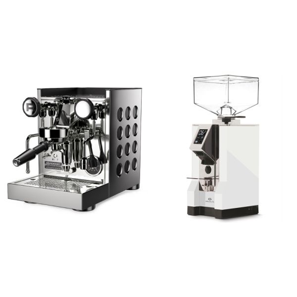 Rocket Espresso Appartamento TCA, black + Eureka Mignon Specialita, CR white